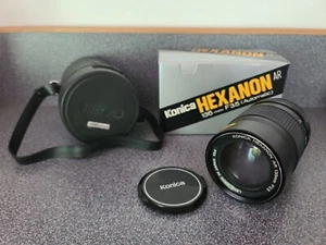 Konica AR 135mm F/3.5 Hexanon Vintage Telephoto Lens w/box - Imagen 1 de 8