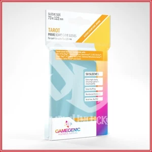 GAMEGENIC OFFICIAL: TAROT PRIME GAMEBOARD CLEAR 50 Sleeves - Picture 1 of 2