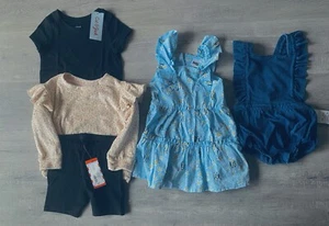 24M /2T Baby Girl clothes lot: mix of bluey, cat and jack (5 pcs) - Picture 1 of 2