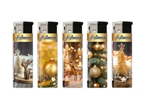 5 x Feuerzeug Gas Motiv Feuerzeuge Lighter Motiv Serie CHRISTMAS Weihnachten - Bild 1 von 5