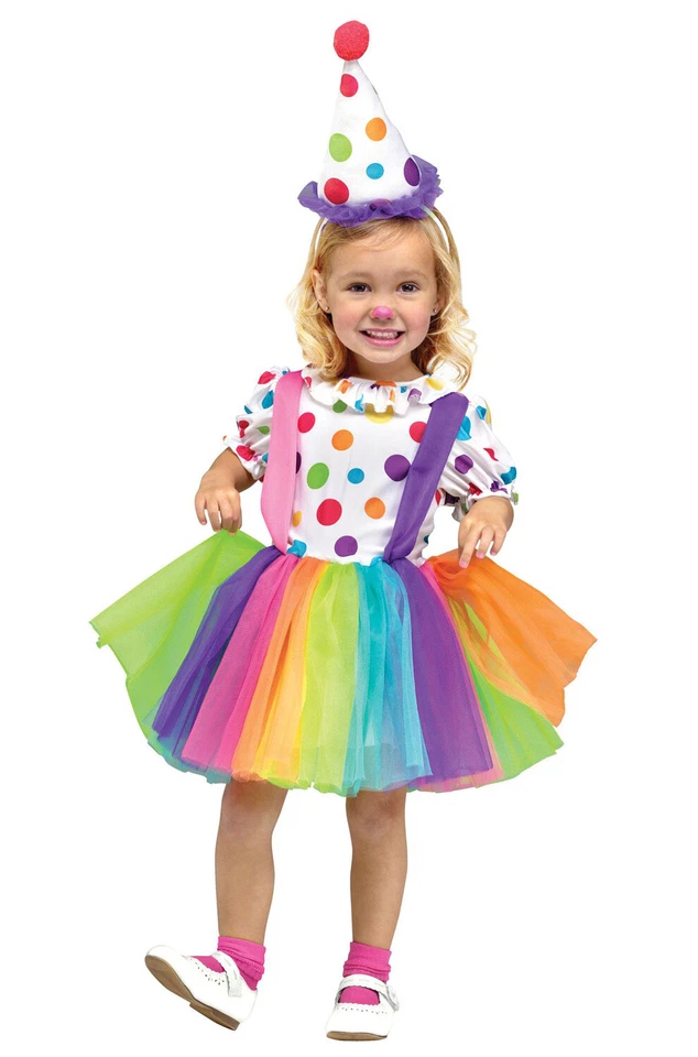 Brand New Circus Clown Big Top Fun Toddler Halloween Costume - Image 1 of 1