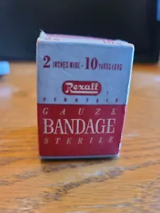 Vintage Rexall Sterike Gauze Bandage 2x10 Yards W-2202 NIB - Picture 1 of 8