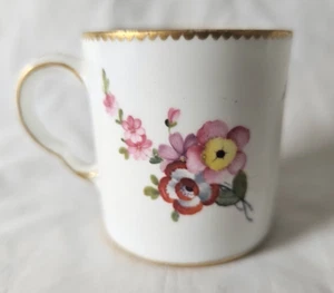 ANTIQUE SEVRES HAND PAINTED PORCELAIN COFFEE CUP CIRCA 18TH CENTURY - Picture 1 of 10