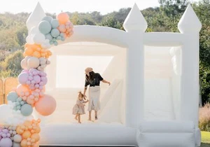 Ready to Ship Full PVC 15FT Inflatable Bouncy Castle and Slide For Summer Fun - Picture 1 of 14