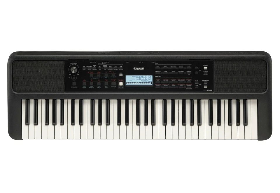 Yamaha Home Keyboard PSR-E383 schwarz mit Aufnahmefunktion Vorführmodell