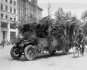 Tree Truck Float 1919 Vintage 8x10 Reprint Of Old Photo - Picture 1 of 1