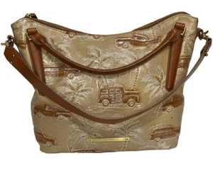 Brahmin Copa Cabana Leather Handbag Cream Hobo HTF Purse Bag Style Unique - Picture 1 of 24