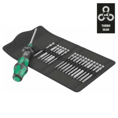 Wera 05057482001 Kompakt Turbo Bit Driver Set - 19 Piece Set - Image 1 of 4