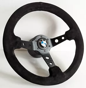 Volant pour Fits For BMW Suede Alcantara Leather Sport 24 E28 E30 E32 E34 86-92' - Picture 1 of 18