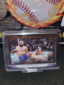 2024 Topps Knockout UFC #51 Benoit Saint Denis Rookie Card #/250 - Picture 1 of 2