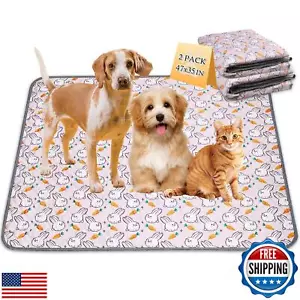 2 Pack Reusable Cage Liners, 36" x 47" Washable Pee Pads for Guinea Pigs, Dog - Picture 1 of 5