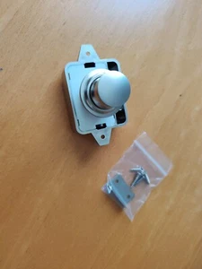 Druckknopf Riegel Schloss Schranktür Wohnmobil Wohnwagen Schrank Riegel Knopf SATIN - Bild 1 von 12