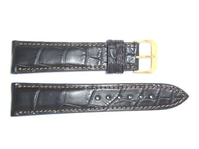 RIOS1931 Genuine Fullcut Leather Watch Band 21 mm Brown "President" - Image 1 of 2