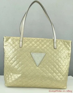 Guess Damen Handtasche SCHNELLER VERSAND! Umhängetasche Tasche Neu Tasche Gold Maui Original - Bild 1 von 6