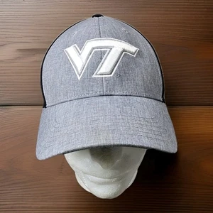 Gorra Virginia Tech VT Hokies para hombre ajuste de memoria gris Top of the World decoloración - Imagen 1 de 12