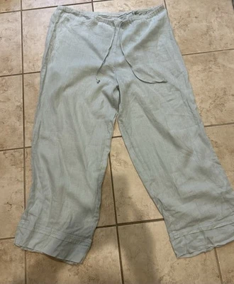 Flax linen Seafoam Green Size small Pants - Image 1 of 3