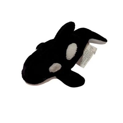Vintage GANZ 1998 Orca Whale "Bubble" *Vibrating* Pull Cord Plush Animal RARE - Image 1 of 4