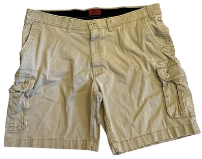 Foundry Shorts Young Men's 48 Khaki Flex Cargo Outdoors 9" Inseam Utility Chino - Image 1 of 4