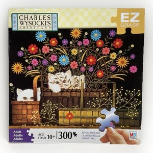 Wysocki Triple Trouble 300 Piece Puzzle Cats Kittens COMPLETE 2008 EZ Grasp EUC - Picture 1 of 11