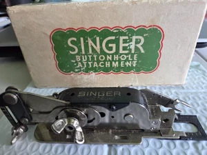 Vintage Singer Sewing Machine Buttonhole Attachment 121795 Lock Stitch Family - Picture 1 of 4