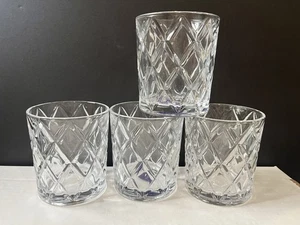 Mikasa Ansley Kristall Altmodische Gläser 10 Oz, 4er Set Neu - Bild 1 von 8