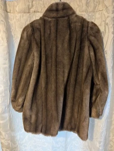 Vintage 1950’s-1960’s Mink Faux Fur Coat Tissavel USA size M-L - Picture 1 of 11