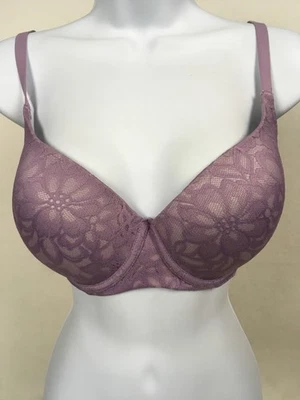 Sujetador No Boundaries Mujer Talla 36DD Púrpura Encaje Acolchado Con Aros Cierre Trasero Foto 1 de 4