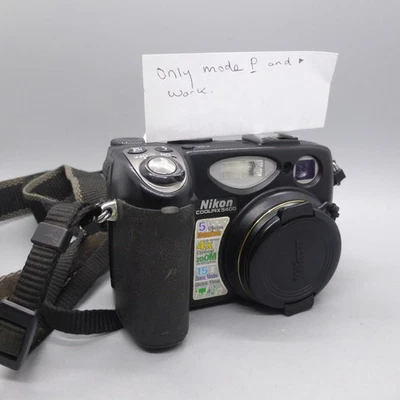 Nikon Digital Camera Coolpix 5400 5.1MP Flip Screen Black Tested *Read* - Image 1 of 4