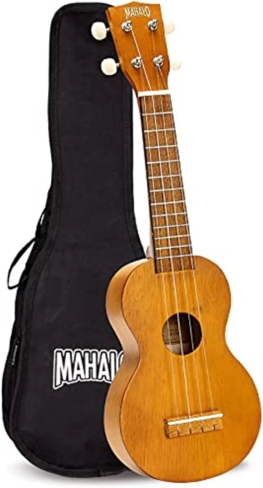 Mahalo Kahiko Soprano Ukulele for Beginners, Quality Musical String Instrument w - Image 1 of 3