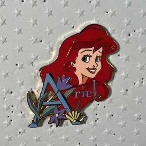 Disney Pin Disney Auctions Ariel Resting on Name Alphabet Pin LE 1000 Rare HTF! - Picture 1 of 2