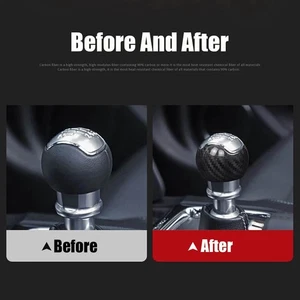 NEW Real Carbon Fiber Gear Shift Knob Cover For Ford Mustang 2015-2023 Manual - Picture 1 of 21