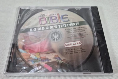 The Picture Smart BIBLE k-3 Old & New Testaments Curriculum CD, MAC or PC, New - Image 1 of 2