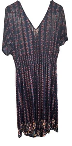 Maxi Vestido Floral para Mujer Lildy Borla Corbata Talla 2XL - 3XL - Imagen 1 de 7