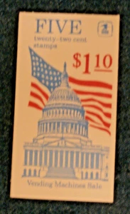 BK-144 BOOKLET FLAG OVER CAPITAL  PO FRESH   #45 - Picture 1 of 4