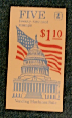 BK-144 BOOKLET FLAG OVER CAPITAL  PO FRESH   #45 - Image 1 of 4