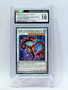 Yu Gi Oh 2018 Beelze of the Diabolic Dragons LEHD-ENB36 Leg Hero 1ª edición CGC 10 - Imagen 1 de 3