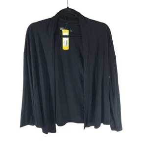 Rumi + Ryder Girls The Shawl Cardigan Open Front Black L 12-14 - Picture 1 of 3