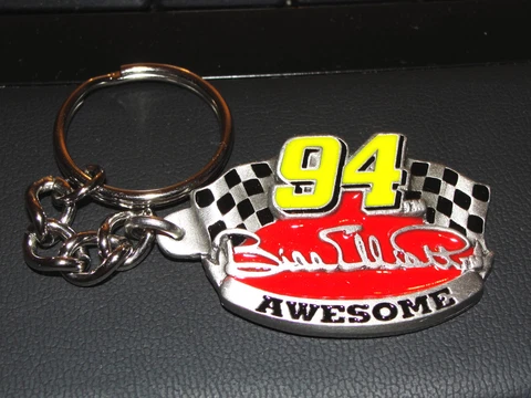 BILL ELLIOTT #94 AWESOME NASCAR FINE PEWTER KEYCHAIN 1997 Cover