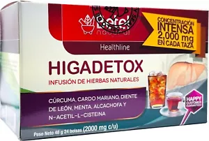 Higadetox Tea by Betel Natural - Healthy Liver Detox - 24 Tea Bags - Picture 1 of 5