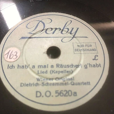 Ich hab mal a Räuscherl ghabt ~ Jetzt trink ma noch a Flascherl Wein - 8" 78 RPM - Bild 1 von 2