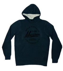 Mossimo Men's Knit Hooded Sweater Jumper Size XL Black Casual Surf Wear LA Cali - Picture 1 of 7