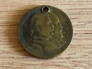 Medalla Ficha Campaña Presidencial Hancock e Inglés FOB 1880 Gallo Original - Imagen 1 de 24
