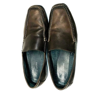 Zapatos Mocasines Informales Bostonian 27107 Para Hombre Cuero Marrón Sin Cordones Talla 11 M - Imagen 1 de 7