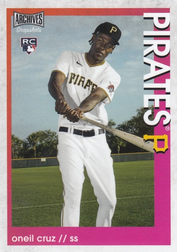 ONEIL CRUZ TOPPS ARCHIVES SNAPSHOTS ROOKIE CARD RC PIRATES #26 2022 22 - Image 1 of 1