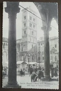 1910ca Lucca - piazza e chiesa di San Michele in foro - Picture 1 of 2