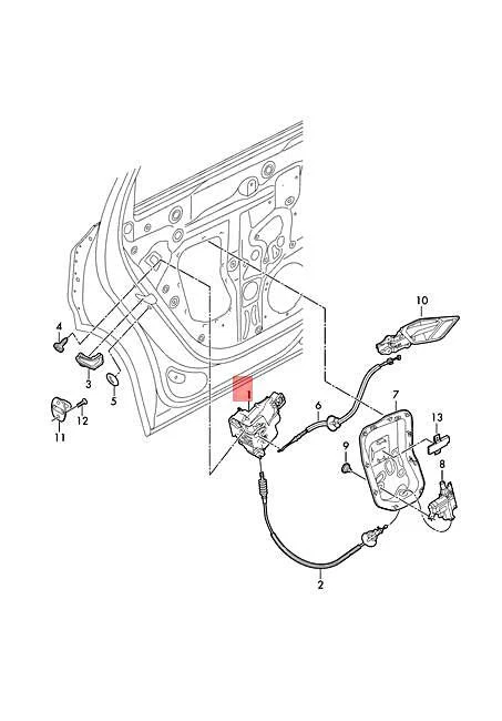 AUDI A6 AVANT S6 QUATTRO A7 SPORTBACK AUDI E-TRON DOOR LOCK 4K0839015S 19-19 - Image 1 of 1