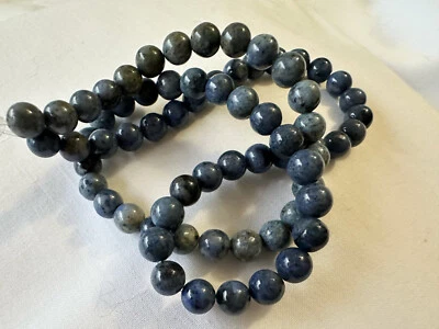 Cuentas redondas de piedra lisa de sodalita natural de 15" de 5-5,5 mm A249 DNG Foto 1 de 2