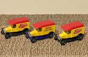 Matchbox 1989 Kelloggs Advertising Die-cast Trucks Ford Model T 1921 Set Of 3 - Picture 1 of 15