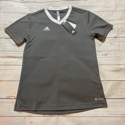 Nueva camiseta deportiva de fútbol Adidas gris para mujer talla pequeña Foto 1 de 4