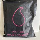 Sweet Sweat Waist Trimmer Black/Pink (Small) Premium Waist Trainer Sauna Belt 
